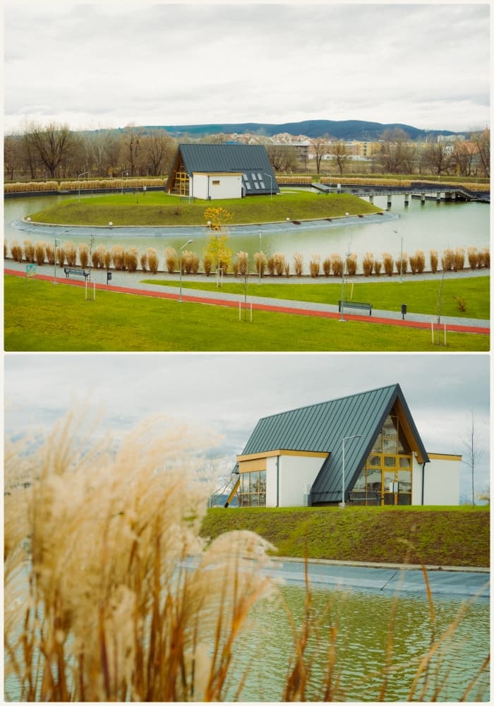 Lacul din Cartierul Gării din Sfântu Gheorghe, Covasna, România