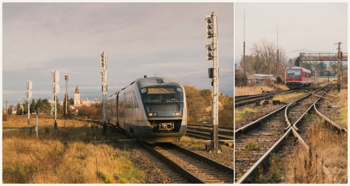 Colaj cu Trenuri CFR si Regio Calatori surprinse in Zona Bartolomeu, Brasov - 2025, foto de Alexandra Stefania Gal